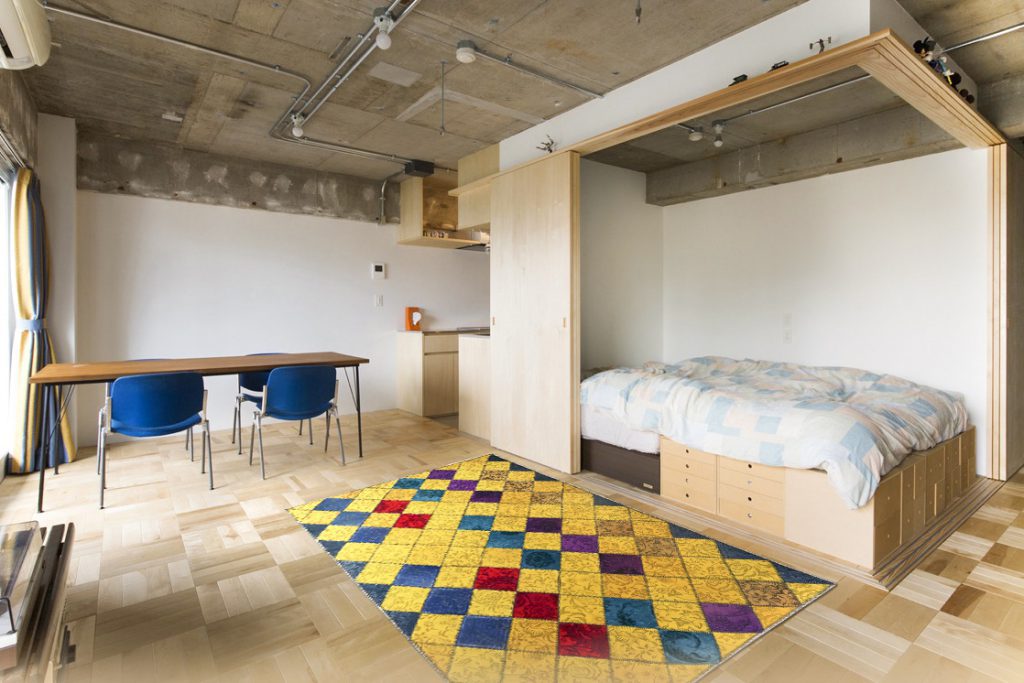 studio apartment bedroom ideas 1024x683 - فرش چهل تکه 1200 شانه کد 1127