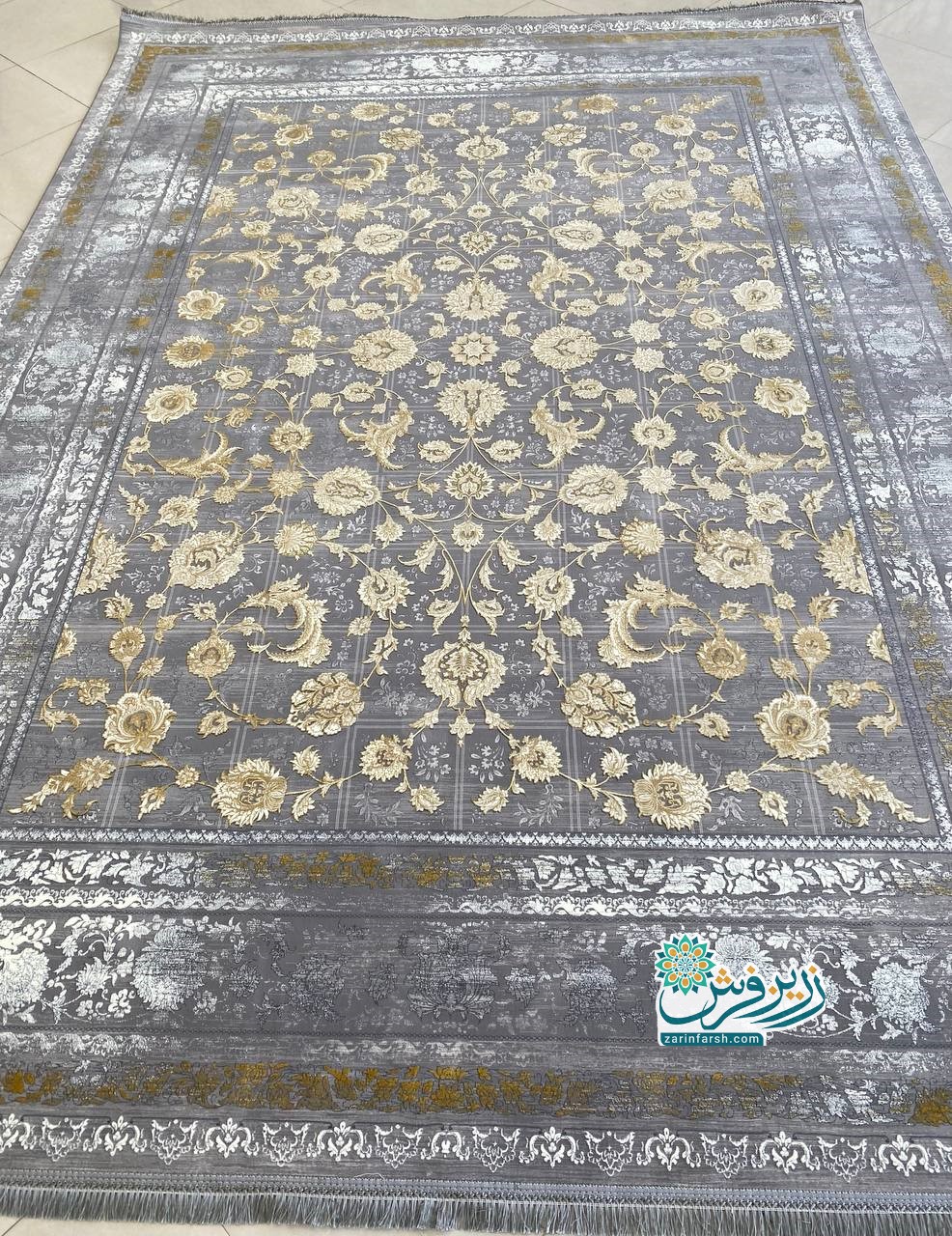 مشخصات، قیمت و خرید فرش ماشینی 1200 شانه طرح 1228 رنگ فیلی - زرین فرش ...